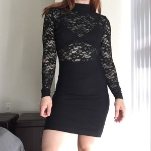 H&M lacy high neck top